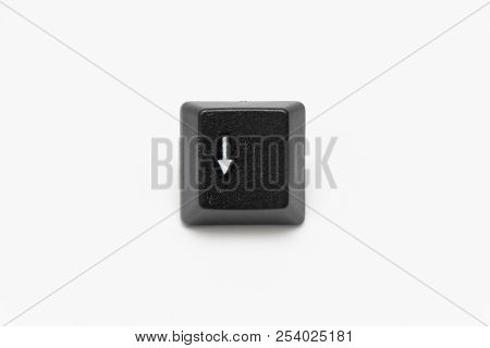 Single Black Keys Of Keyboard With Different Letters