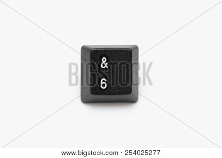 Single Black Keys Of Keyboard With Different Letters
