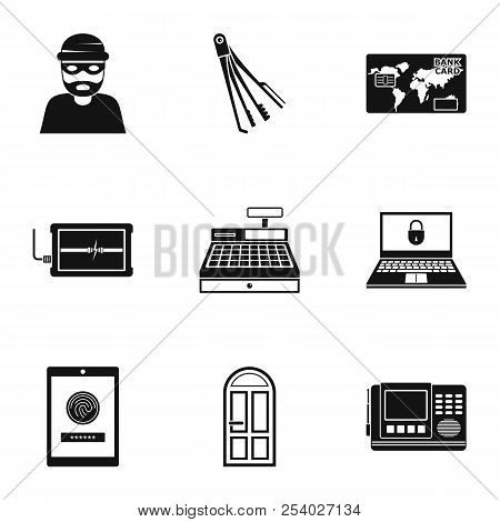 Prowler Icons Set. Simple Set Of 9 Prowler Vector Icons For Web Isolated On White Background