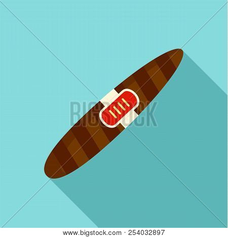 Luxury Cigar Of Cuba Icon. Flat Illustration Of Luxury Cigar Of Cuba Vector Icon For Web Design