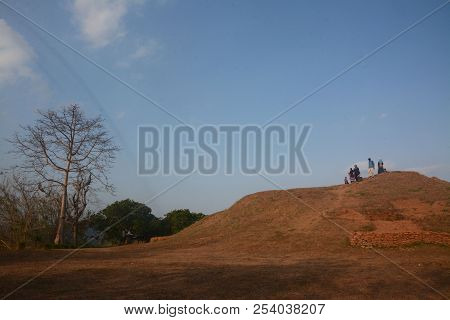 Yogyakarta - Indonesia. August 12, 2018. Abang Temple Site Hill Located At Berbah, Sleman, Yogyakart