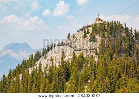 Sulphur Mountain Historic Cosmic Ray Station In Banff National Park