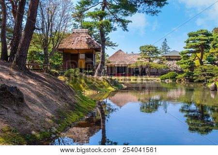 Tokyo, Japan - April 19 2018: Oyakuen Medicinal Herb Garden First Established In The 1380s, There Ar