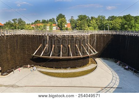 Wieliczka, Poland - June 20, 2018: Graduation Tower, Great Inhalatorium In The Resort Near Krakow. I