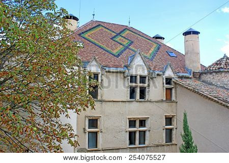 Castle In Chateau Arnoux In Southern France