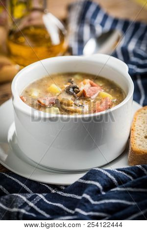 The Sour Soup Made Of Rye Flour.