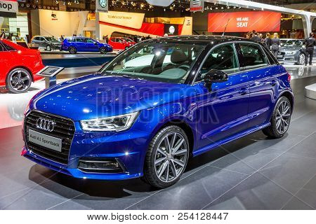 Brussels - Jan 12, 2016: Audi A1 Sportback Car Showcased At The Brussels Motor Show.