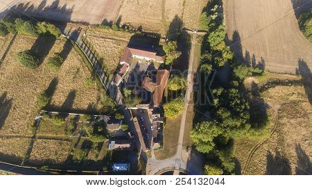 Aerial View Of Courson In Essonne, France