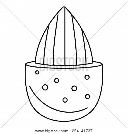 Half Shell Almond Icon. Outline Illustration Of Half Shell Almond Icon For Web Design Isolated On Wh