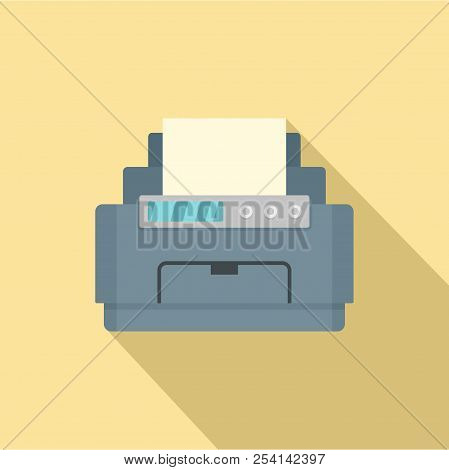 Laser Printer Icon. Flat Illustration Of Laser Printer Icon For Web Design