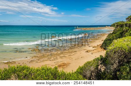 Mallacoota Beach In Victoria, Australia, In The Summer