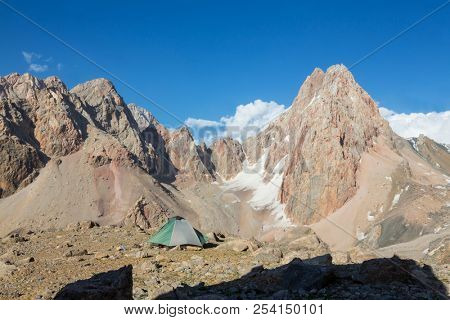 Beautiful landscape of Fann Mountains, Tajikistan