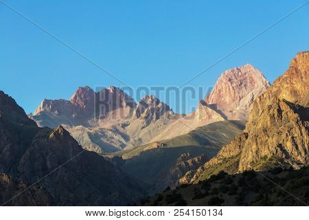 Beautiful landscape of Fann Mountains, Tajikistan