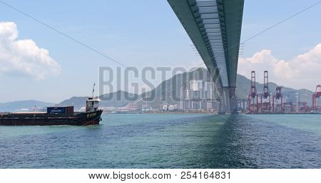 Kwai Tsing, Hong Kong, 02 May 2018:- Kwai Tsing Container Terminal in Hong Kong