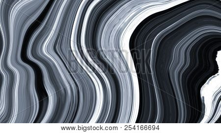 Marble Ink Colorful. Black Marble Pattern Texture Abstract Background. Can Be Used For Background Or