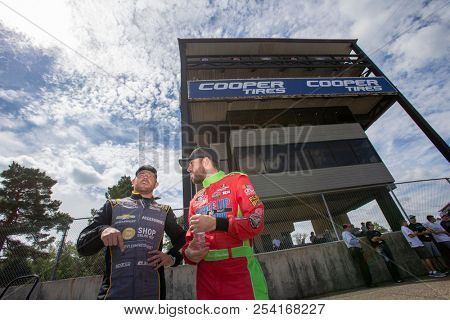 August 11, 2018 - Lexington, Ohio, USA: Justin Marks (42) gets ready to qualify for the Rock N Roll Tequila 170 at Mid-Ohio Sports Car Course in Lexington, Ohio.