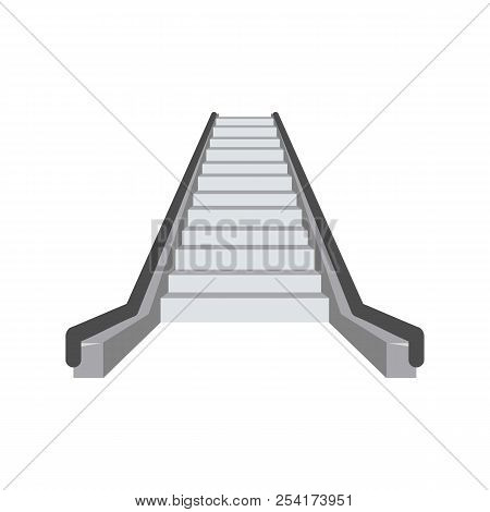 Escalator Icon. Flat Illustration Of Escalator Icon For Web Isolated On White