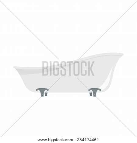 Bubblebath In Bathtube Icon. Flat Illustration Of Bubblebath In Bathtube Icon For Web Isolated On Wh