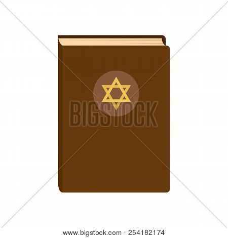 Judaism Book Icon. Flat Illustration Of Judaism Book Icon For Web Isolated On White