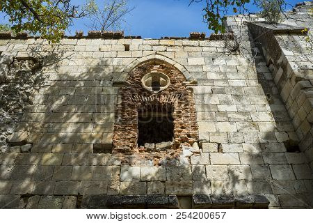 Ruins Of The Monastery Of Bonaval, In Guadalajara Province, Spain. It Is A Cistercian Monastery Foun