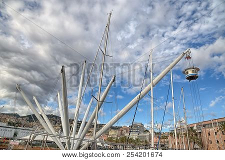 Genoa (genova), Italy, August, 10, 2017 - Old Port Area, 