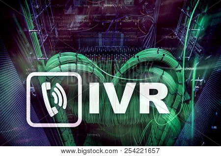 Ivr Interactive Voice Response Communication Concept. Servers