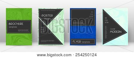Abstract Cover. Bewitching Design Template. Suminagashi Marble Black Poster. Bewitching Trendy Abstr