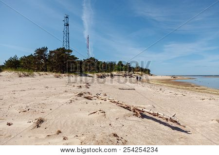 Two Cellular Tower On Kolka Cape, Latvia