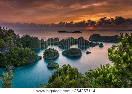 Panorama Marine Reserve Raja Ampat In New Guinea