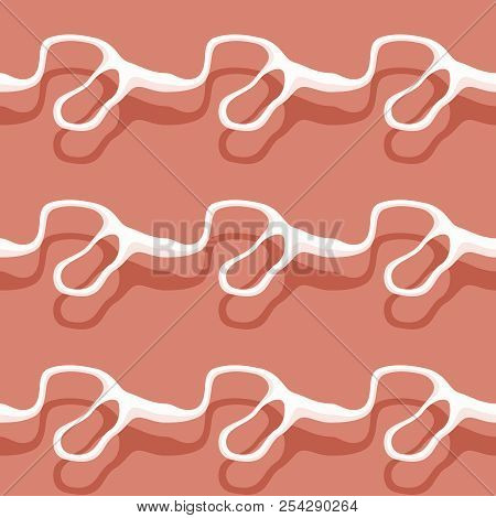 Seamless Pattern Background Of Multicolored Lines With Scribbler.