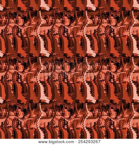 Seamless Pattern Background Of Multicolored Lines With Scribbler.