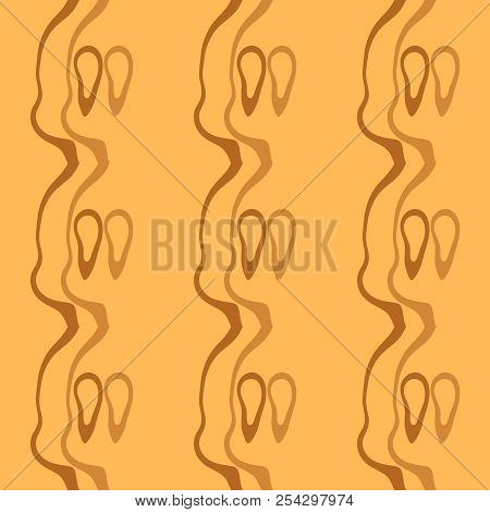 Seamless Pattern Background Of Multicolored Lines With Scribbler.