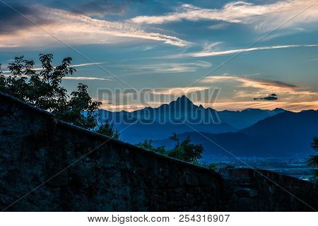 Saluzzo Is A Town And Former Principality In The Province Of Cuneo, Piedmont Region, Italy.