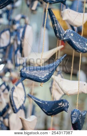Artificial Bird Made Out Of Colored Handicrafts Elements