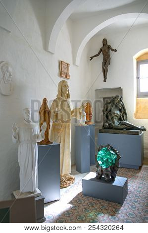 Rabat, Malta - February 4, 2017: St Paul Church, Staues In The Vignacourt Exibition