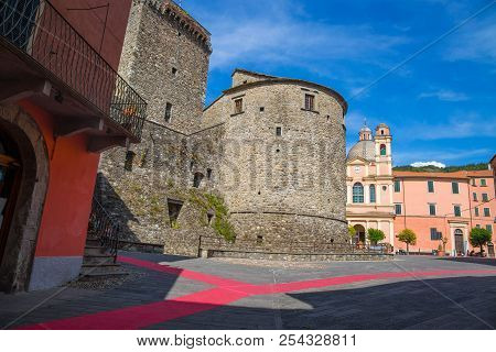 Fieschi Castle In Varese Ligure, La Spezia Province, Italy.