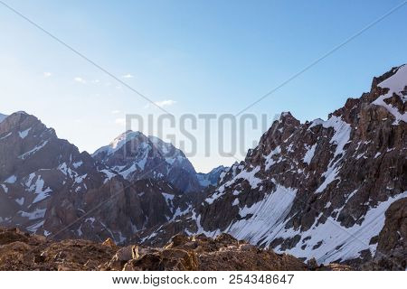 Beautiful landscape of Fann Mountains, Tajikistan
