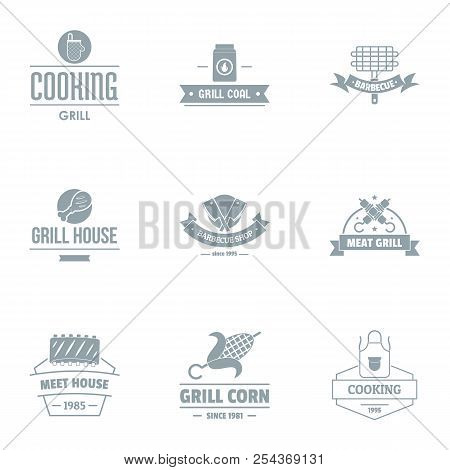Meal House Logo Set. Simple Set Of 9 Meal House Vector Logo For Web Isolated On White Background