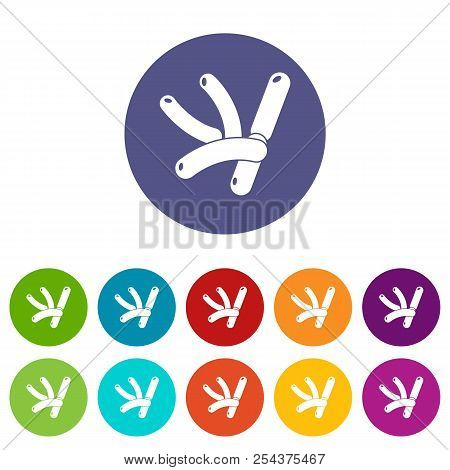 Bacilli Icons Color Set Vector For Any Web Design On White Background