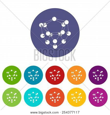Glucose Icons Color Set Vector For Any Web Design On White Background
