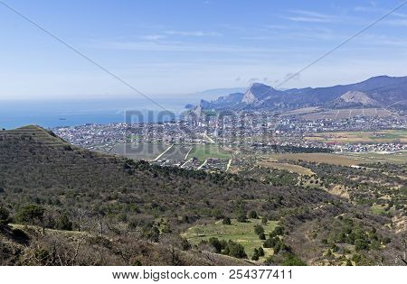View From The Slope Of Mount Ai-george (the Western Extremity Of The Tokluk-syrt Range) To The Sudak