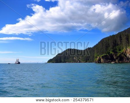 Fishing Boats Ply Their Trade On The Prince William Sound And The Bay Of Valdez, Alasksa.  Chugach M
