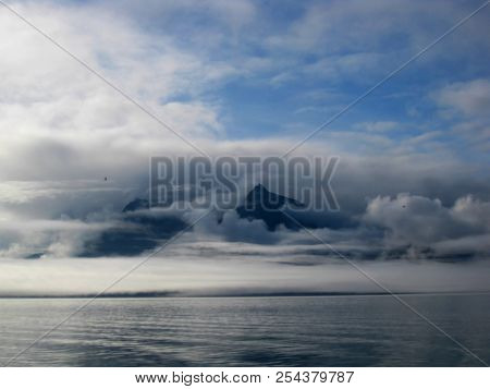 Chugach Mountains Covered With Mist