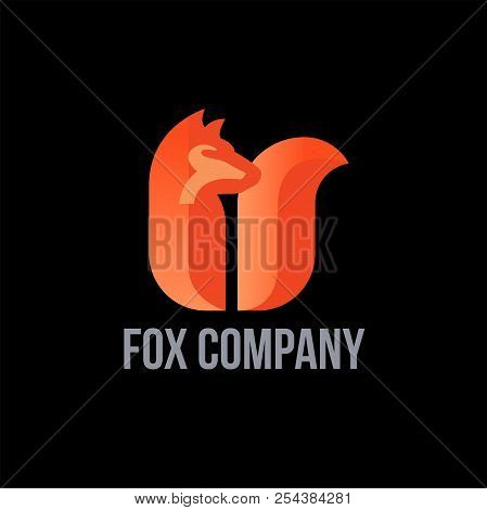 Letter U Fox For Brand Identity Your Company.