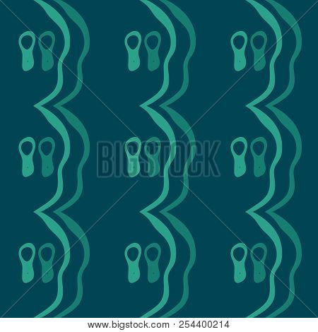 Seamless Pattern Background Of Multicolored Lines With Scribbler.