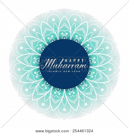 Happy Muharram Islamic Pattern Background Vector Illustration