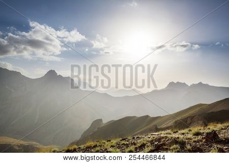 Beautiful landscape of Fann Mountains, Tajikistan