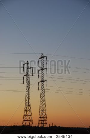 Elektriske solnedgang