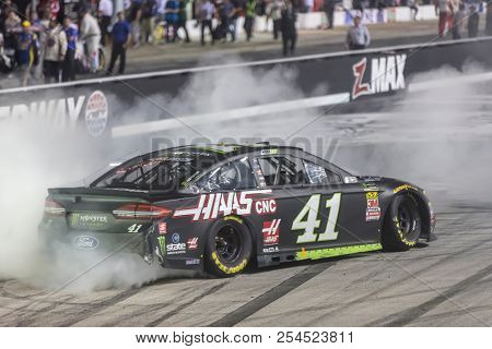 August 18, 2018 - Bristol, Tennessee, USA: Kurt Busch (41) celebrates his 6th victory  at the Food City 300 at Bristol Motor Speedway in Bristol, Tennessee.