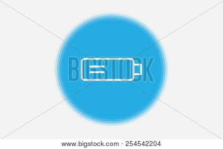 Small Flash Drive Icon. Simple Illustration Of Small Flash Drive Vector Icon For Web